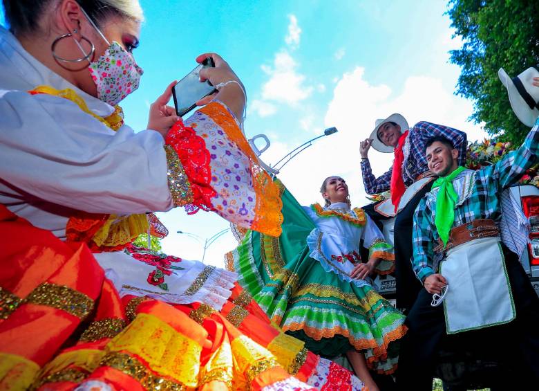 El lanzamiento oficial de la Feria de las Flores será hoy. El Desfile de Silleteritos se celebrará mañana en Santa Elena. FOTO jaime pérez
