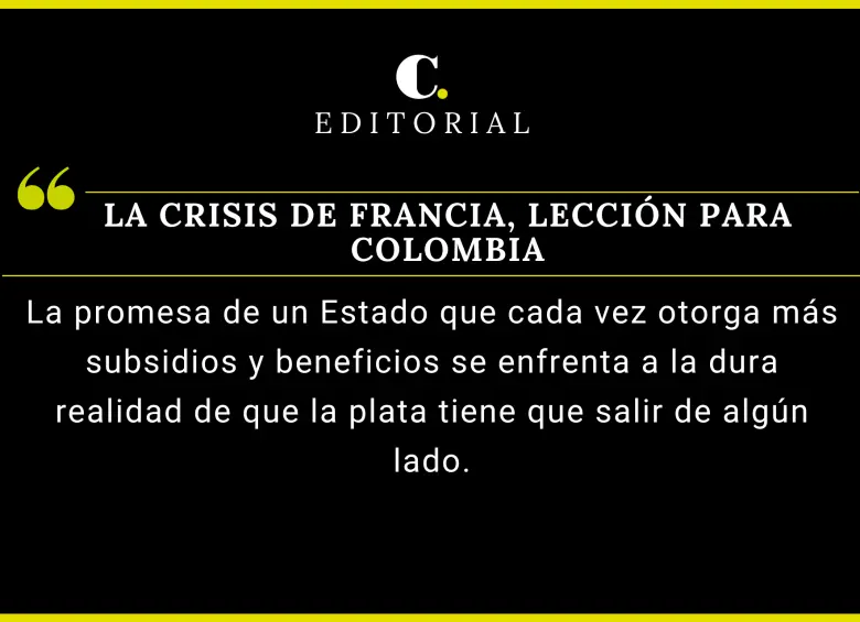 La crisis de Francia, lección para Colombia