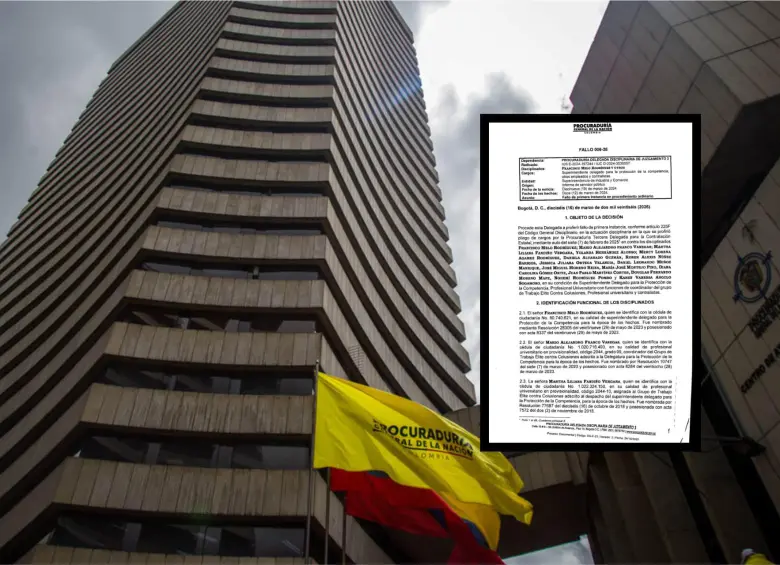 Decisión de la Procuraduría General de la Nación. Foto: Colprensa/Redes sociales.