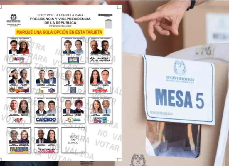 Lo único que cambió es que el espacio de Clara López quedó vacío luego de que se retirara de la contienda para apoyar a Cepeda. FOTOS: REGISTRADURÍA.