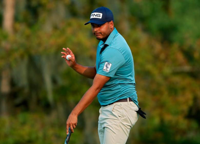 E bogotano Juan Sebastián Muñoz se ubicó en el tercer lugar del Charles Schwab Challenge del PGA. FOTO GETTY