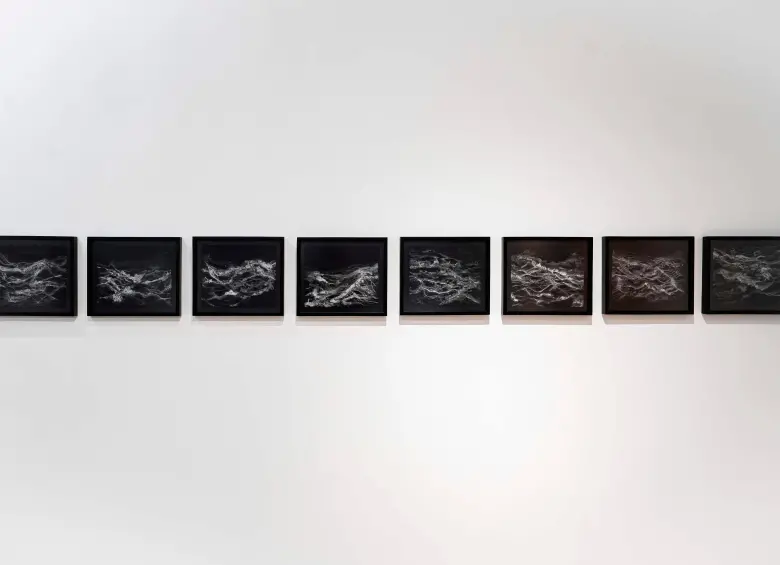 Algunas de las obras de la artista Natalia Giraldo en la exposición. FOTO: Cortesía.