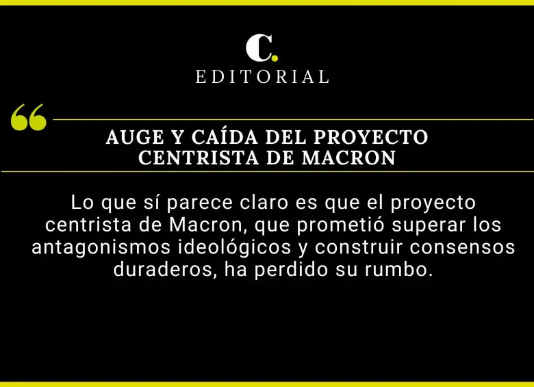 Auge y caída del proyecto centrista de Macron