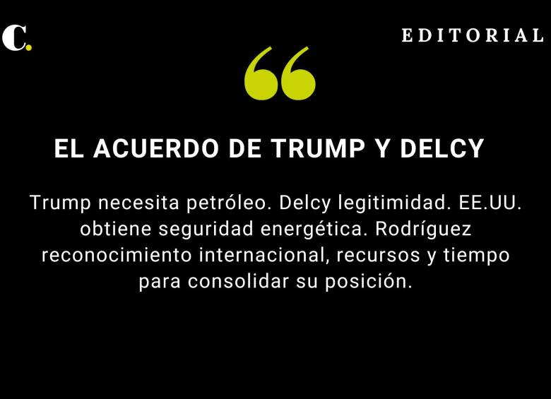 El acuerdo de Trump y Delcy
