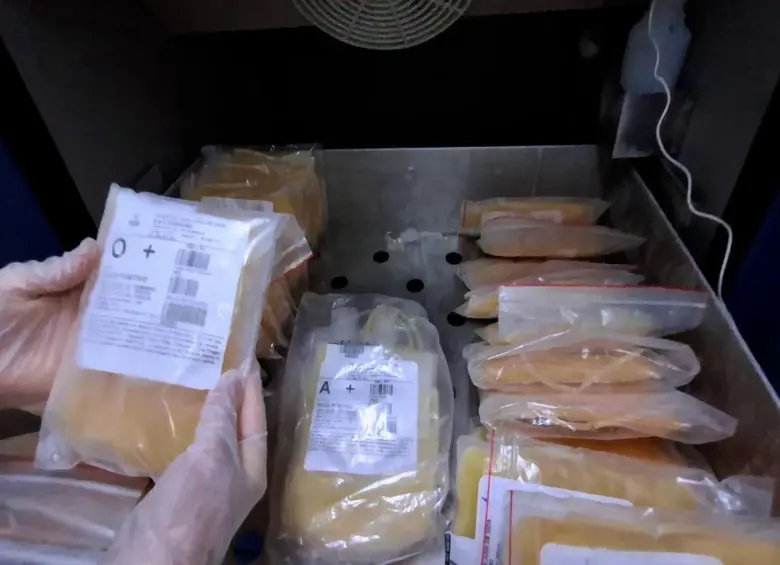 Una de las reservas de los bancos de sangre rionegreros. FOTO: Cortesía