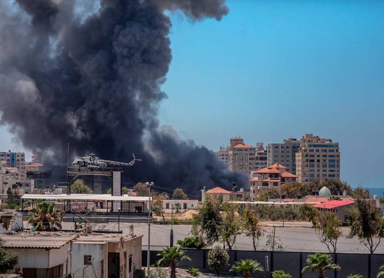 Los bombardeos también han dejado siete víctimas del lado de Israel. FOTO EFE