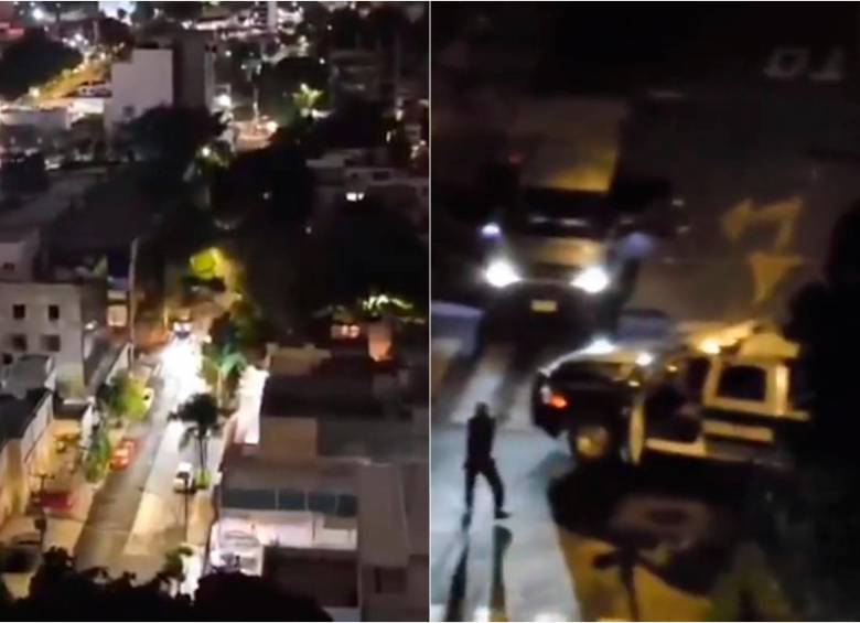 Vecinos de la avenida Chapultepec grabaron la escena. En los videos se observa y escucha como el escolta descarga su arma contra los presuntos ladrones. FOTOS: CAPTURA DE VIDEO