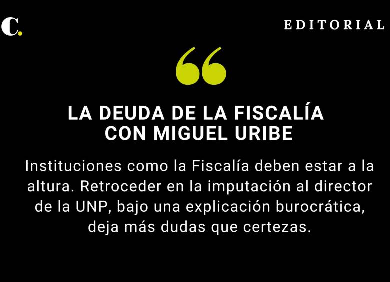 La deuda de la Fiscalía con Miguel Uribe