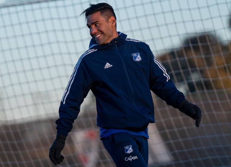 Radamel Falcao Garcia debutó con Millonarios ante River Plate en el Monumental. FOTO: MILLONARIOS FC.