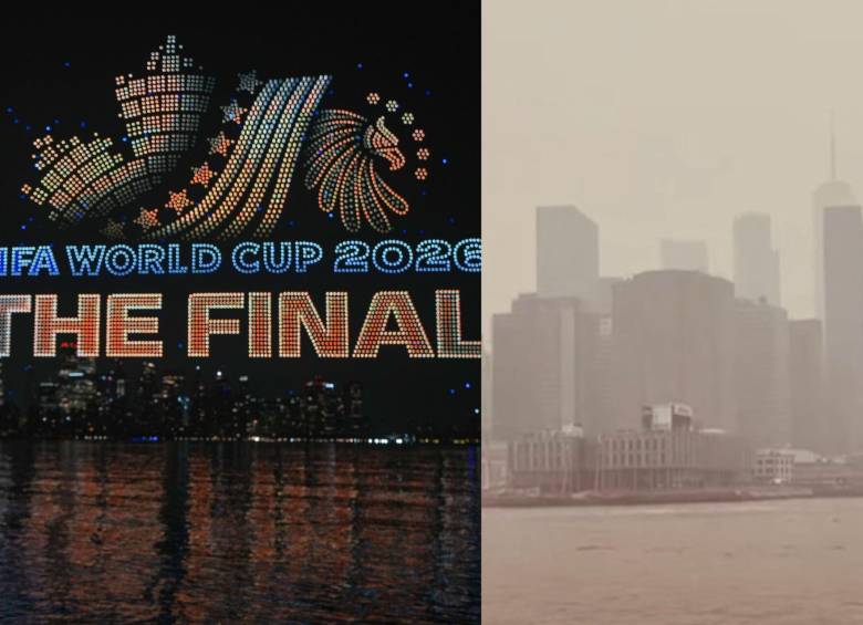 El domingo, 19 de julio, se disputará la final del Mundial 2026. Una nube de humo que está en Nueva York desde el jueves podría afectar los entrenamientos y la realización del partido. Fotos: Xinhua y captura de video @diaadianewsSV