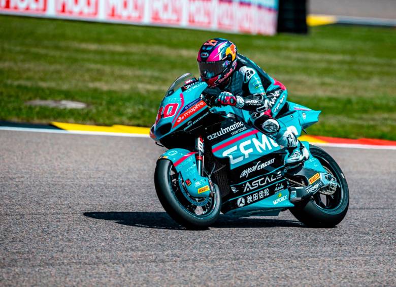 David Alonso es cuarto en el Mundial de Moto2 con 116 puntos. FOTO: X AsparTeam