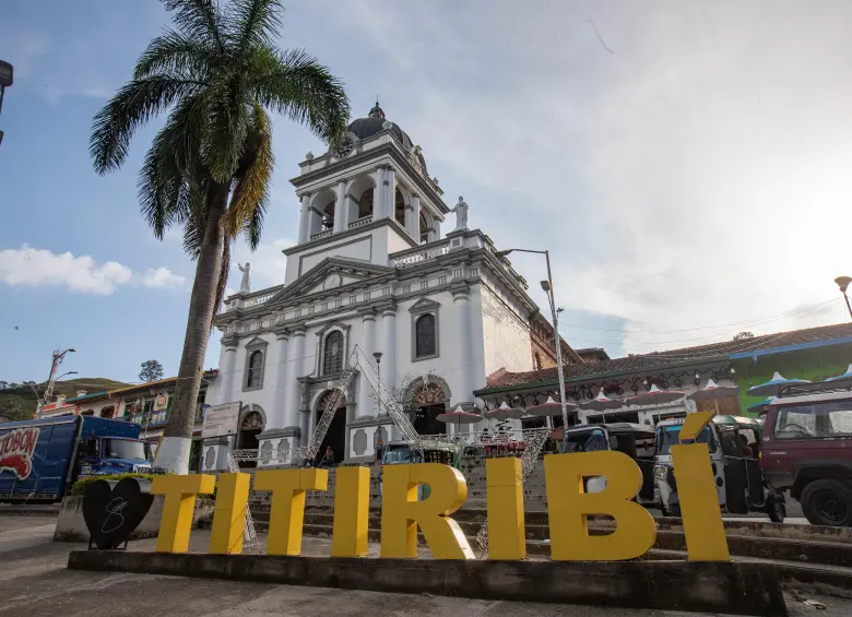 Imagen del Parque del municipio de Titiribí, donde ocurrieron los hechos. Foto: Esneyder Gutiérrez