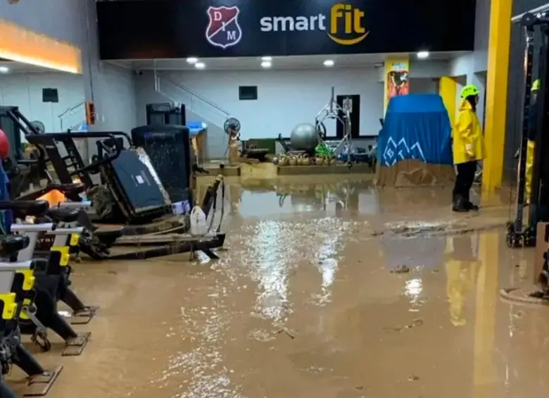 El Centro de Alto Rendimiento del DIM, inaugurado a inicios del 2024, fue uno de los puntos más afectados en la sede del Medellín por las lluvias. FOTO: CORTESÍA 