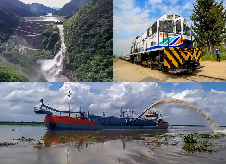 El dragado de profundización del Puerto de Buenaventura; la reactivación ferroviaria, con obras como el corredor Belencito–Bogotá y la navegabilidad del río Magdalena, son algunos de los proyectos estratégicos que se deben priorizar. FOTOS: Cortesía