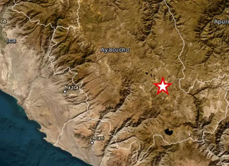 Sismo de magnitud 7.2 se registró en Ayacucho. FOTO: Instituto Geofísico del Perú (IGP)