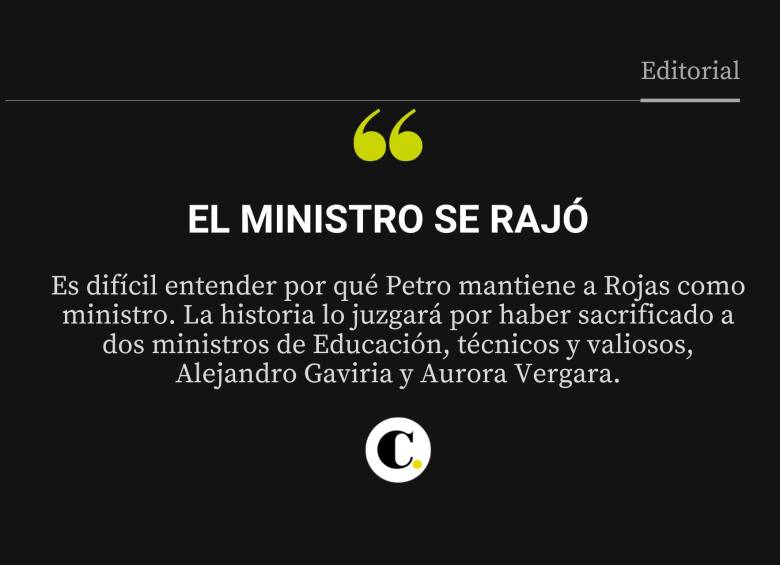 El ministro se rajó