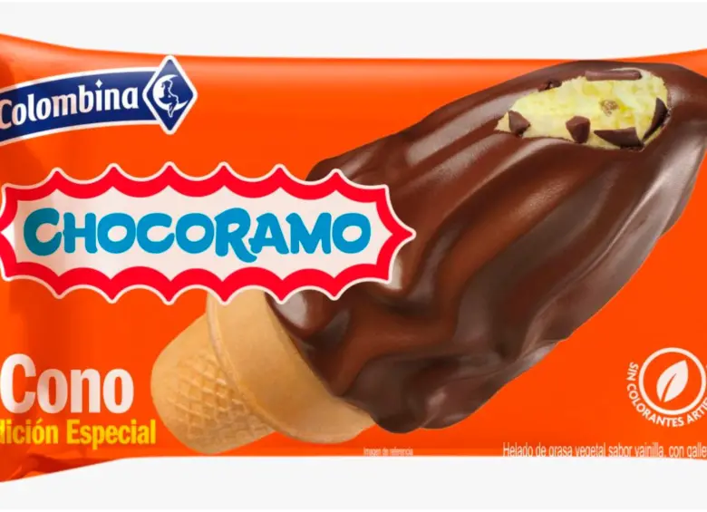 Versión cono del helado de Chocoramo de Colombina y Productos Ramo. FOTO: Cortesía
