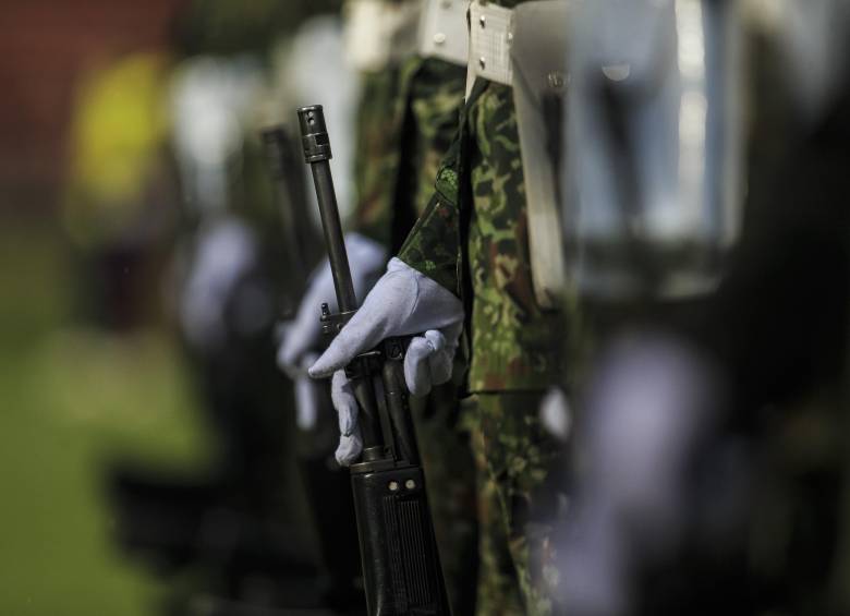 Los militares fueron objeto de ataques con aeronaves no tripuladas. Foto: Andrés Camilo Suárez Echeverry.