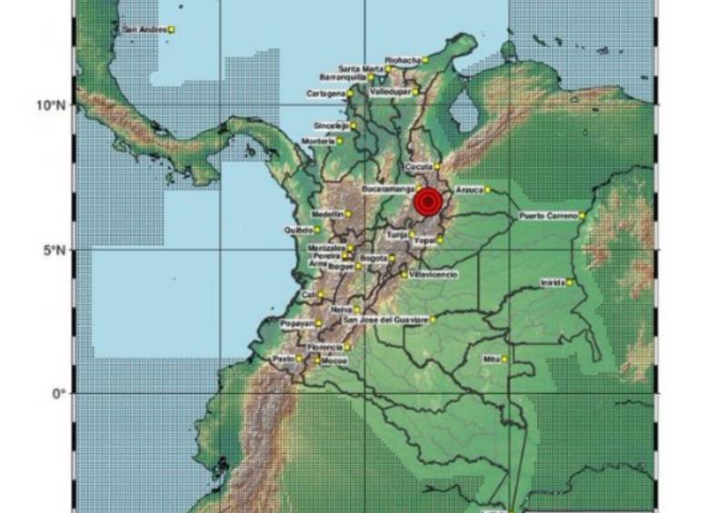 El temblor de este martes, 13 de octubre, fue de magnitud 5,2. Foto: SGC