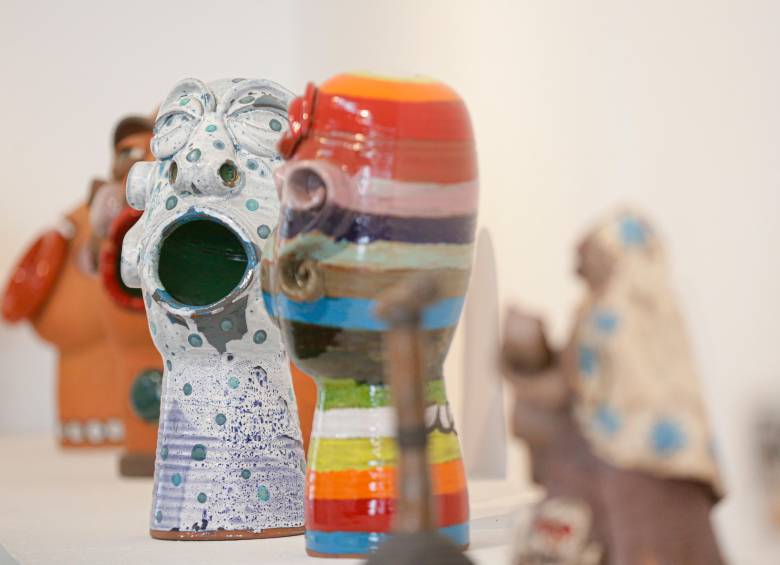 Algunas de las obras de Andrea Echeverri. FOTO Cortesía