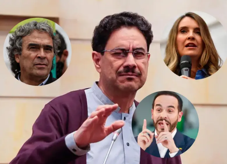 Los candidatos a la presidencia: Sergio Fajardo, Iván Cepeda, Paloma Valencia y Abelardo de la Espriella. Foto: Colprensa y captura de video