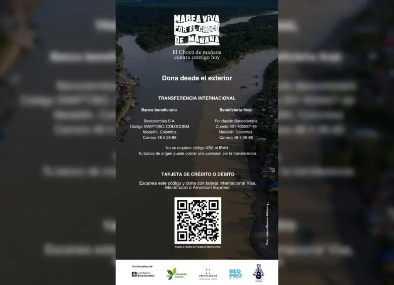 A través de estas cuentas se puede unir a la campaña “Marea Viva, por el Chocó de mañana”. Foto: Cortesía