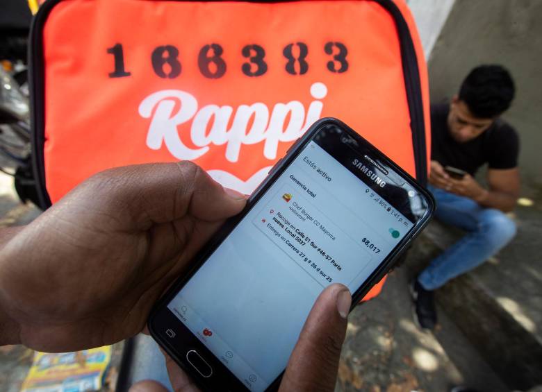A Rappi le han impuesto por lo menos dos sanciones por parte de la Superintendencia de Industria y Comercio por no abstenerse de usar información personal de clientes para fines comerciales. FOTO manuel saldarriaga