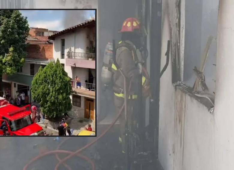 Imágenes de la emergencia en el barrio Mesa. FOTO: imágenes tomadas de redes sociales.