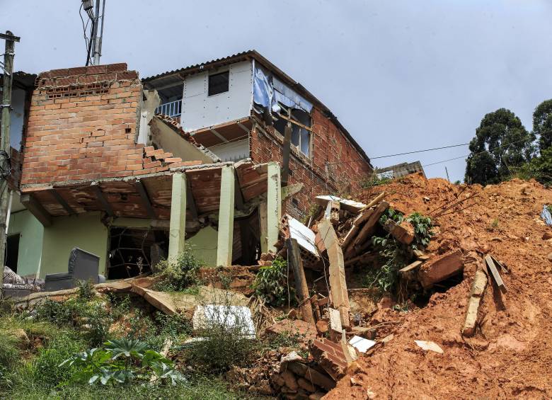 Otra de las viviendas que quedó afectada por el deslizamiento de mayo de 2025. Foto: Andrés Camilo Suárez Echeverry