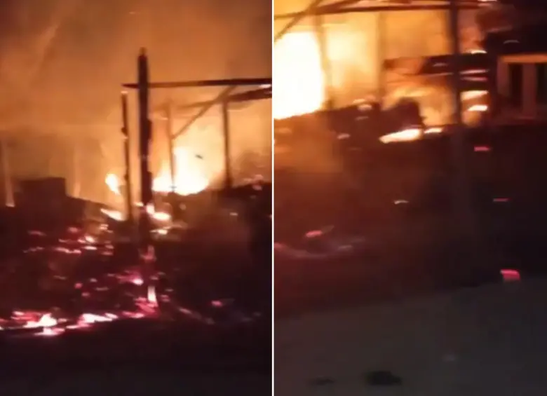 Las imagenes compartidas a través de redes sociales muestran el alcance del atentado. Foto: Redes Sociales. 