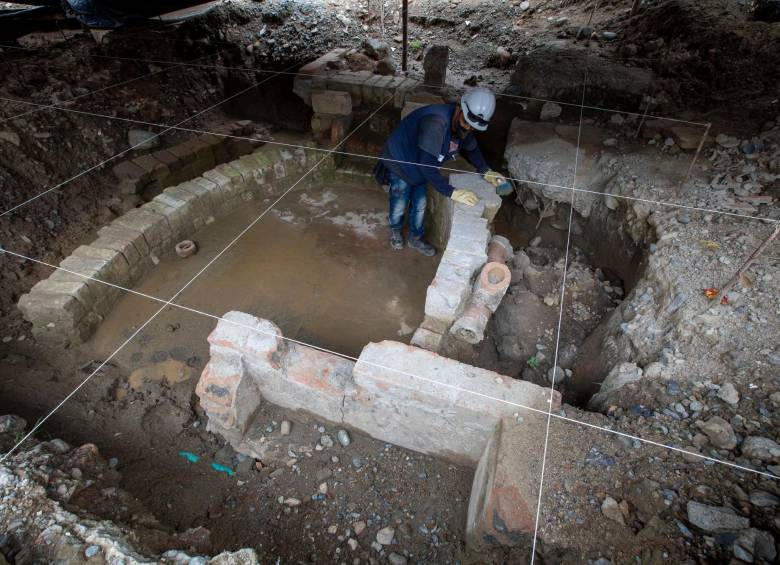 En el hallazgo de 500 metros cuadrados se espera concluir la construcción del Pabellón del Agua que será aula y museo. FOTO EDWIN BUSTAMANTE