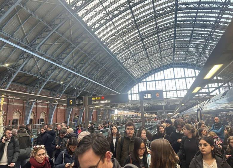 Suspenden los trenes de la compañía ferroviaria Eurostar por incidente técnico. FOTO: Tomada de X @thatkingwho