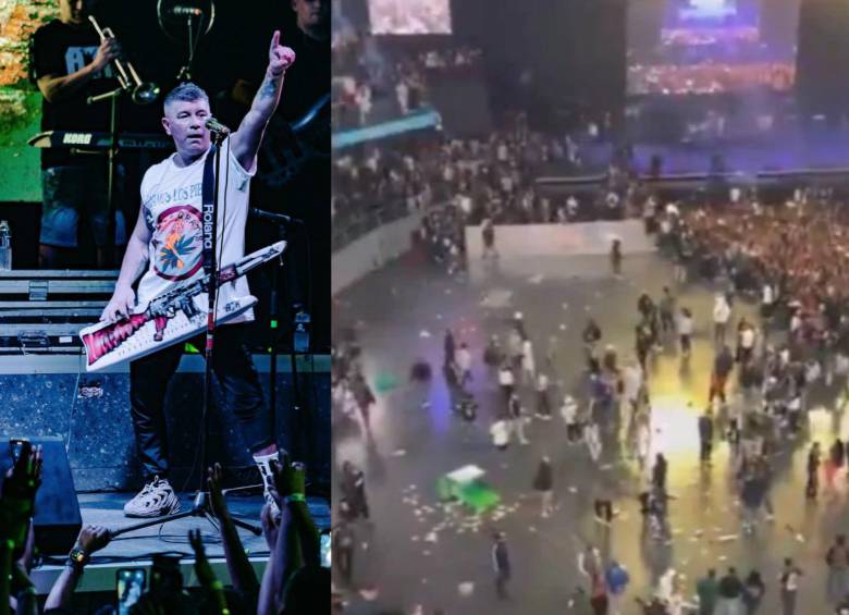 El vocalista de Damas Gratis, Pablo Lescano, lamentó lo sucedido en Bogotá. FOTOS: Tomada de redes sociales