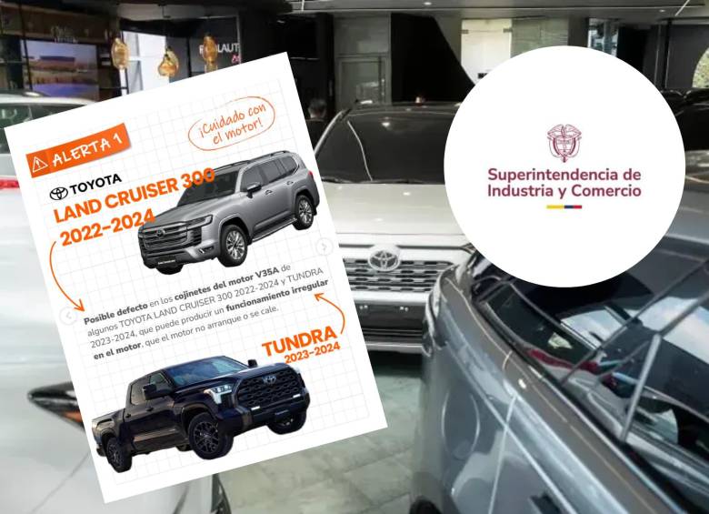 La Superindustria emitió una alerta para propietarios de vehículos Toyota y Volvo por fallas que podrían comprometer la seguridad. Estas son las referencias que deberán ser revisadas sin costo. Foto: El Colombiano / redes sociales SIC
