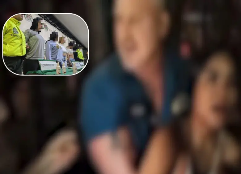Mujer perseguida por un extranjero en el Parque Lleras de Medellín, pertenecería al grupo delicuencial ‘Las Barbies’, según investigación. FOTOS: Capturas de video