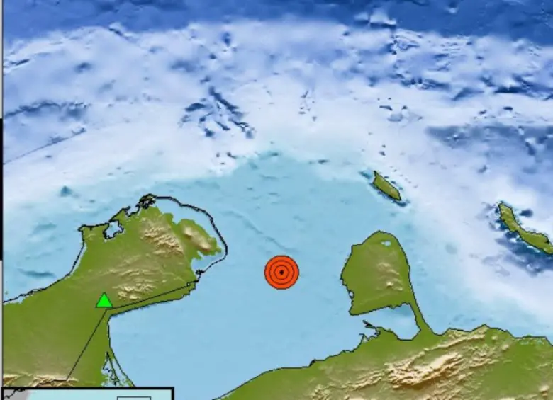 Fuerte temblor en Venezuela este miércoles, 8 de octubre de 2025. FOTO: Servicio Geológico Colombiano