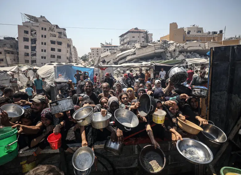 Casi uno de cada cinco niños menores de 5 años en Ciudad de Gaza sufre ahora desnutrición aguda, según la OMS. Foto: Getty Images