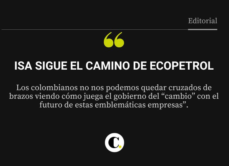 ISA sigue el camino de Ecopetrol