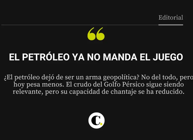 El petróleo ya no manda el juego