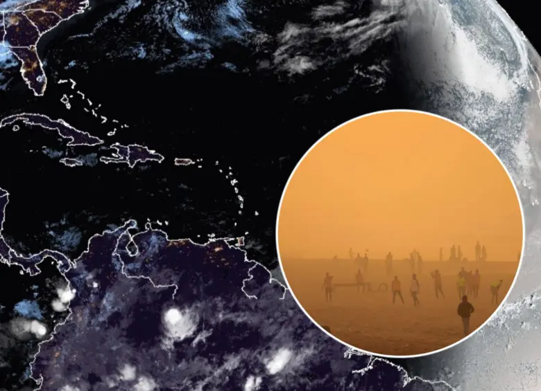 El Ideam hace un monitoreo sobre los efectos que podría generar el polvo del Sahara en Colombia. Fotos: Colprensa y Getty Images