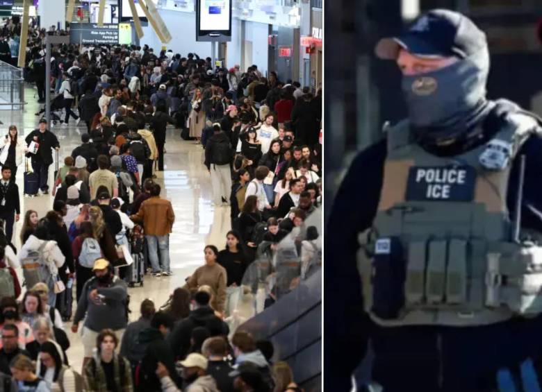 ¿Por qué hay agentes del ICE en los principales aeropuertos de EE. UU.? Foto: AFP / Getty