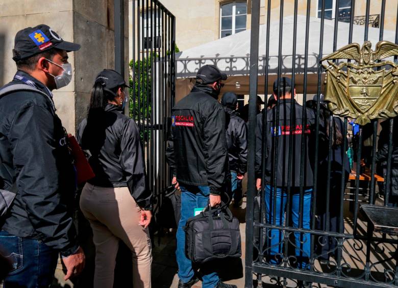 7 funcionarios del CTI en Palacio por caso Laura Sarabia. FOTO colprensa