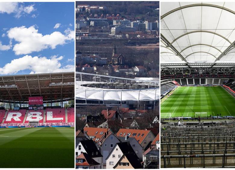 Algunos estadios de Alemania. FOTO: Getty y DFB