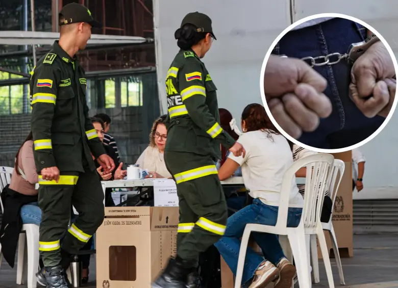 La Fiscalía reportó las primeras detenciones por delitos electorales, la incautación de una millonaria suma de dinero en efectivo y el arresto de más de 30 personas que tenían cuentas pendientes con la justicia. FOTO: Manuel Saldarriaga y Colprensa