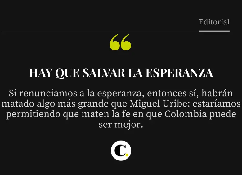 Hay que salvar la esperanza