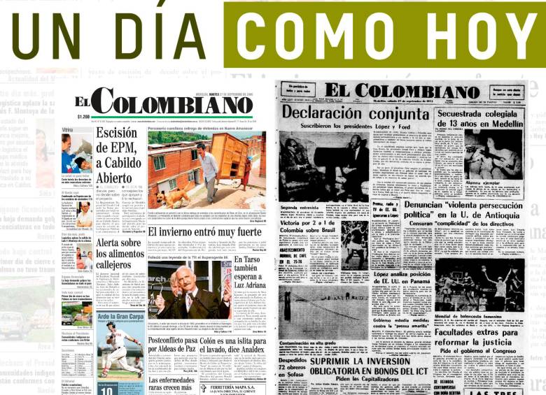 Un día como hoy 27 de septiembre