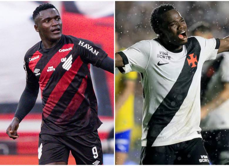 A fuerza de goles, remates e impacto constante en el área rival, ambos atacantes colombianos encabezan los listados estadísticos más importantes del torneo, consolidándose Paranaense y Vasco da Gama. FOTO: Getty