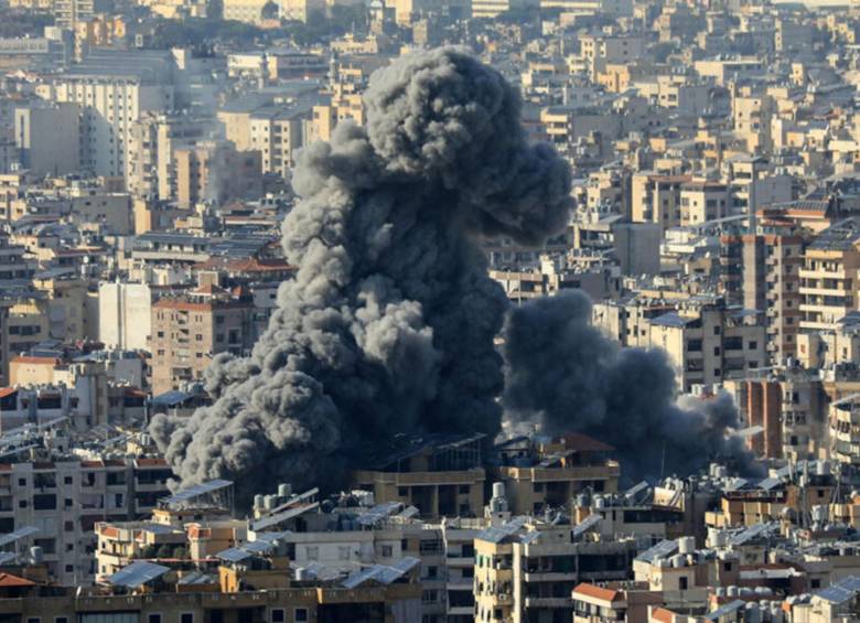 Zona afectada de Líbano. FOTO: AFP