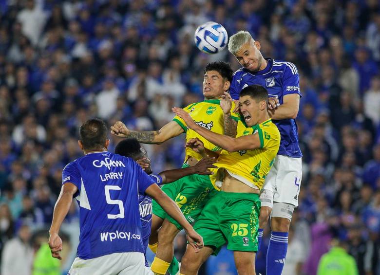 Millonarios venció en la primera fecha de Copa Sudamericana 3-0 a Defensa y Justicia. FOTO Colprensa