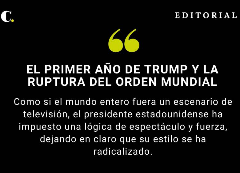 El primer año de Trump y la ruptura del orden mundial